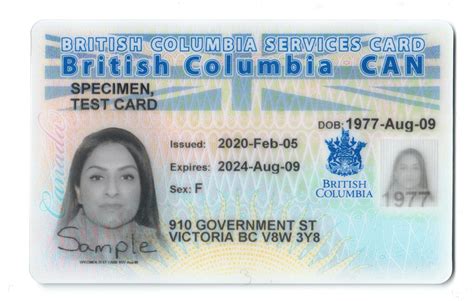 bc services card examples